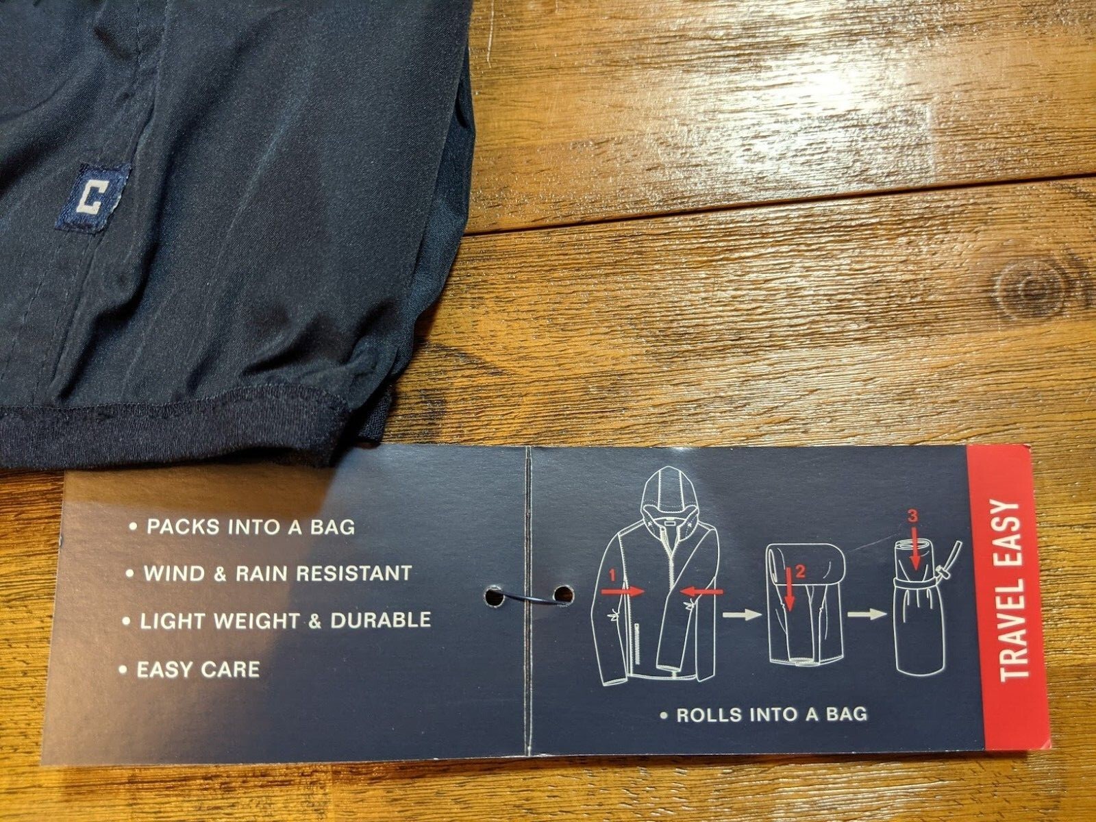 CHAPS PACKABLE WINDBREAKER RAIN RESISTANT JACKET … - image 8