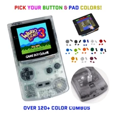 Nintendo Game Boy Color CLEAR System GBC AMOLED OLED XL Touchscreen LCD Battery