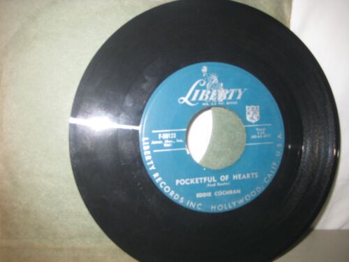 Eddie Cochran - Jeannie Jeannie Jeannie / Pocketful Of Hearts 7" 45 Vinyl Single - Picture 2 of 2