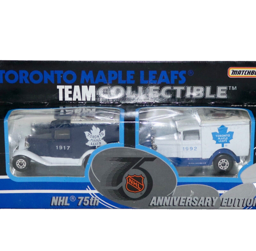Matchbox ~ Toronto Maple Leafs ~ 75th Anniversary NHL Original Six DieCast 1991 - Bild 1 von 12