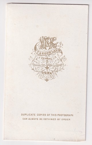 CDV photo Rifle Brigade Officer wearing medal circa 1860's York photographer - Picture 3 of 3