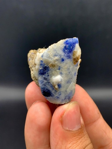53GM | Amazing Blue Sapphire Crystal w/Mica Corundom Specimen | Afghanistan - Picture 2 of 10