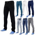 Mens Jeans Stretch Denim Western Stretchable Straight Leg Trouser Pants