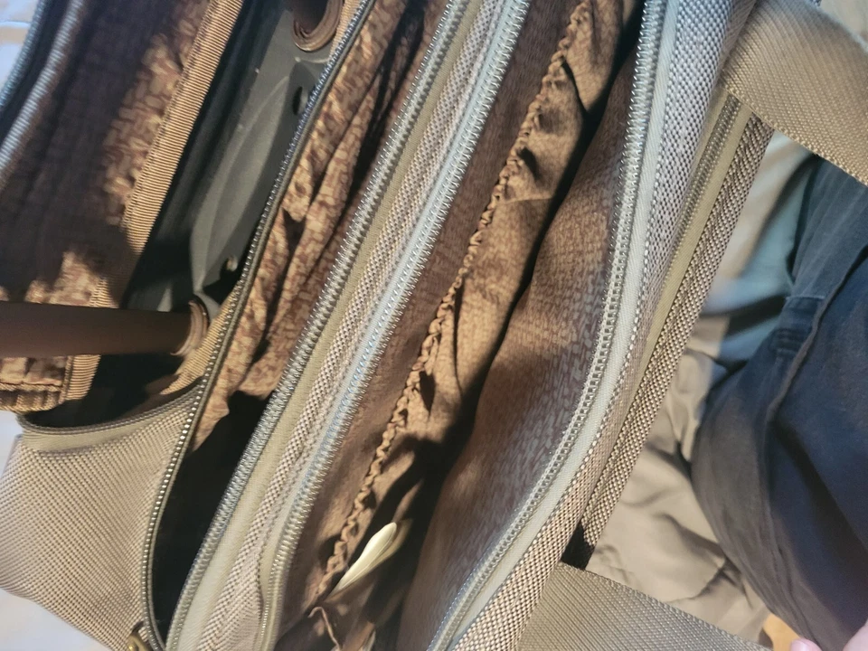 "Bolso de viaje para computadora portátil TOMMY BAHAMA equipaje de mano negro marrón Randa 17""" Foto 3 de 4