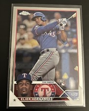Elier Hernandez 2023 Topps Chrome Update #USC135 Texas Rangers Rookie