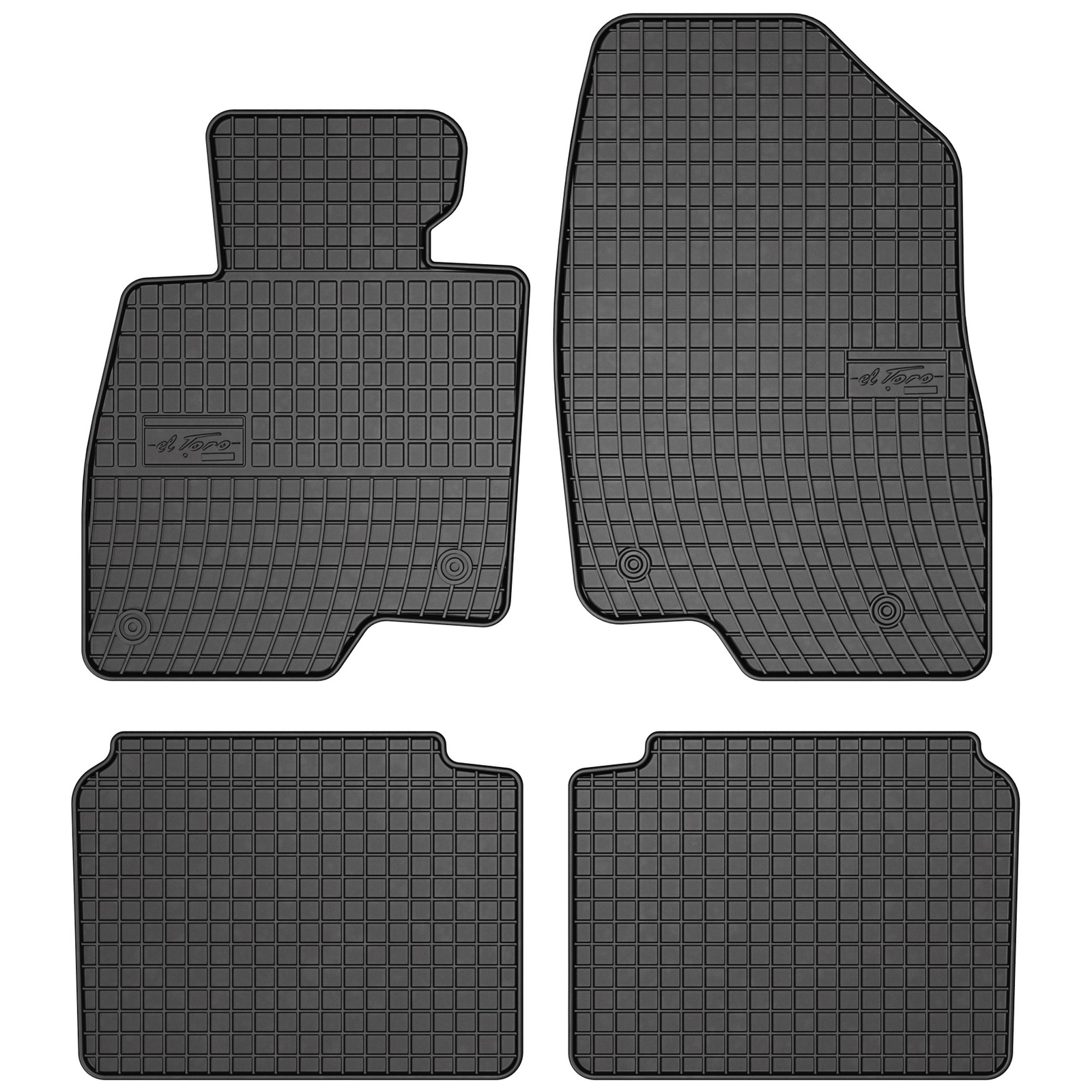 Tapis de sol étanches en caoutchouc Frogum avec rebords pour Mazda 6 III