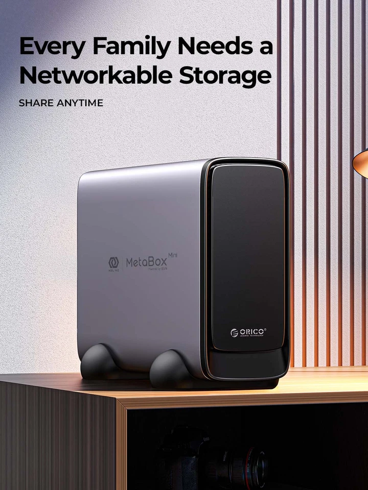 ORICO Private Cloud NAS Storage Networkable Enclosure GbE Fast Shipping from AU - image 2 of 4