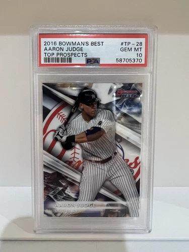 2016 Bowman's Best Aaron Judge Top Prospect Refractor #TP28 PSA 10 Rookie RC