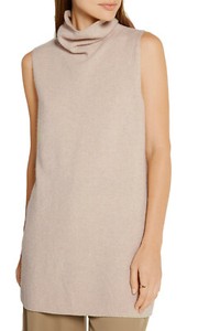 cashmere sleeveless turtleneck