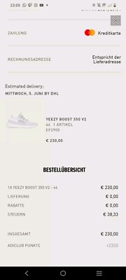 yeezy 350 v2 static non reflective US10 UK9,5 EU44 NEW, UNOPENED WITH BILL & BOX