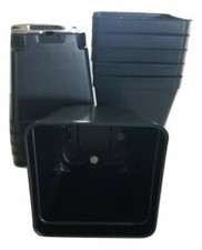 3.5 inch SQUARE BLACK NURSERY POTS  - SET OF 100 - {3.5" x 3.5"} plastic flower 