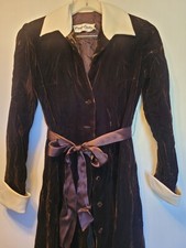 Vintage 1960s Victor Costa Ltd. Brown Velvet Dress Size 5