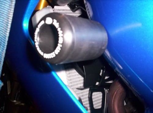 R&G PROTEZIONE TAMPONI CLASSIC PER KAWASAKI ZX6 R 2005 2006 MOD LHS CP0139BL - Foto 5 di 6