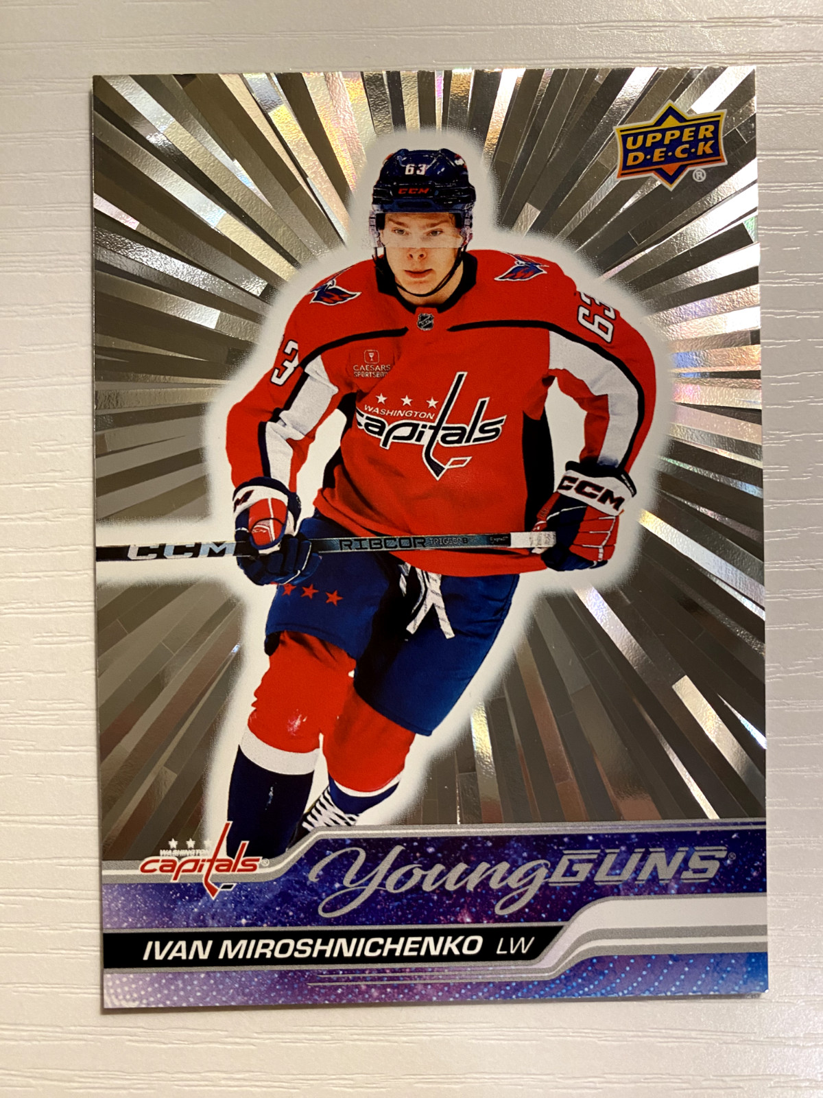 2023-24 UD Extended Young Guns OUTBURST #717 Ivan Miroshnichenko - Capitals