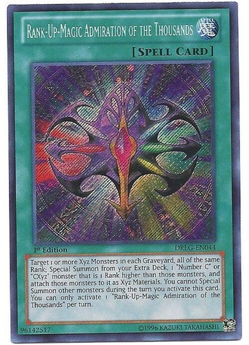 YUGIOH CARD 1 X RANK-UP-MAGIC ADMIRATION OF THE THOUSAND DLCS-EN046 1ST EDITION | eBay YUGIOH CARD 1 X RANK-UP-MAGIC ADMIRATION OF THE THOUSAND DLCS-EN046 1ST EDITION | eBay