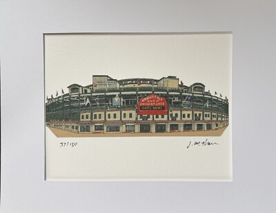 11 X 14 Wrigley Field Fine Art Print