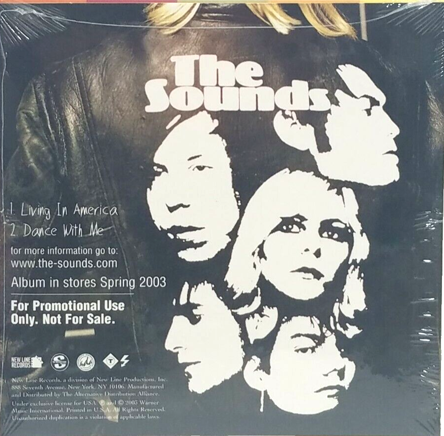 Living in America by THE SOUNDS (Sweden) CD Promo 2003 Songs from