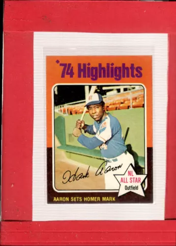 1975 Topps #1 Hank Aaron NM-MT Braves HL ID:60364