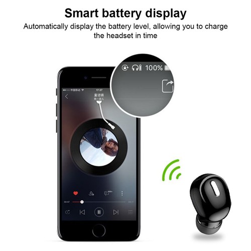 X9 Bluetooth 5 Bezprzewodowy zestaw słuchawkowy Słuchawki douszne z mikrofonem do iPhone Samsung 62 - Zdjęcie 10 z 14