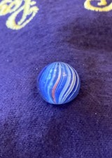 VTG Antique Handmade Marble 9/16  Onion Skin Multicolored