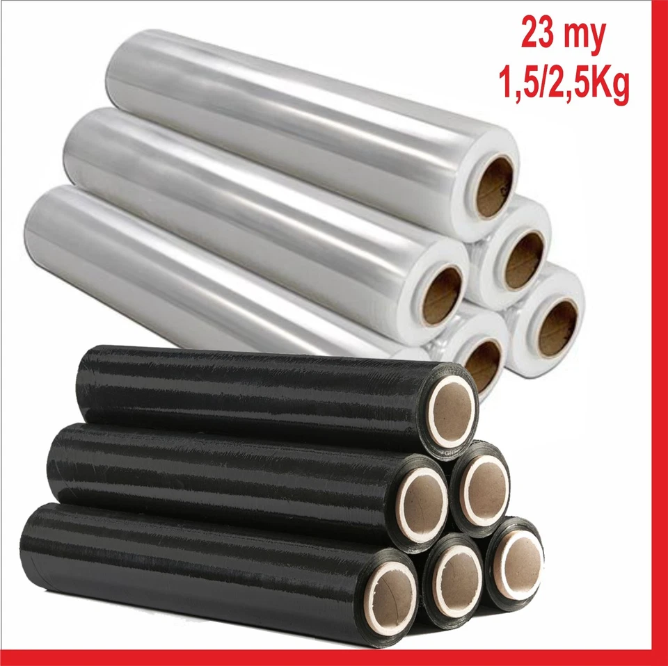 Stretchfolie Palettenfolie Verpackungsfolie Wickelfolie Umzugsfolie 500mm 23my - Bild 1 von 1