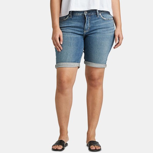 Silver Jeans Bermuda Shorts Plus Size 