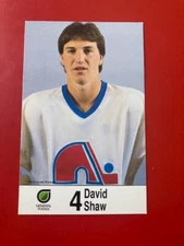 1985-86 General Foods QUEBEC NORDIQUES POSTCARD - David Shaw
