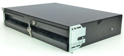 2 x 2 HE Rackschublade 32 cm tief abschließbar Schublade 19" Rack-Drawer SFX - Bild 3 von 16