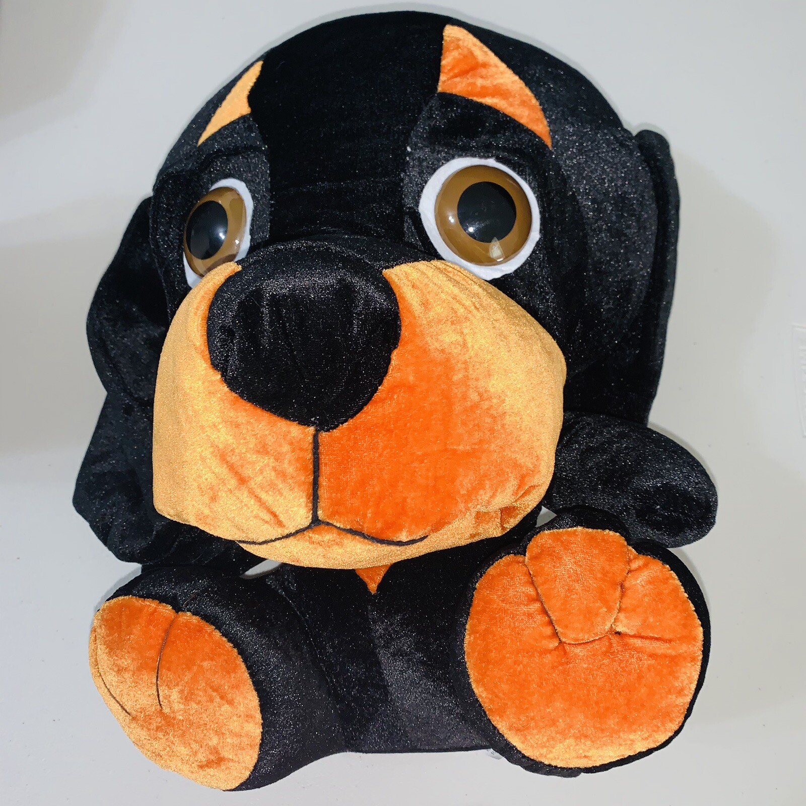15” Ideal Toys Direct Black Brown Puppy Dog Plush Stuffed Animal eBay
