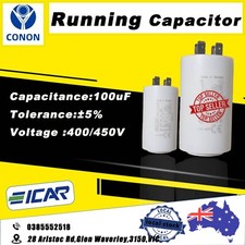 ICAR 100 UF RUN running capacitor 450V Motor 50/60Hz 4 pins best quality