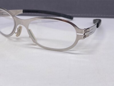 ic! Berlin Brille Kinder Jungen Mädchen Silber Chrome oval schmal Rainbow