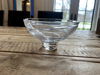 Jasper Conran for Waterford Footed Crystal Bowl   6    Modern Elegance   Signed