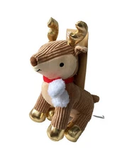 Pally Paws ~ Christmas/Holiday~ Reindeer W/Scarf  ~ Squeaky Dog Toy