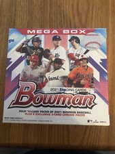2021 Topps MLB Bowman Baseball Mega Box Brand New Factory Sealed
