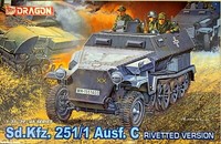 Dragon 6246 Sd.Kfz. 251/1 Ausf. C Revitted Version 1:35 Neu Bauteile Versiegelt
