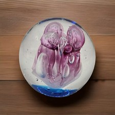 Dynasty Gallery Heirloom Collectible Hand Blown abstract 2.5"H Paper Weight 10oz