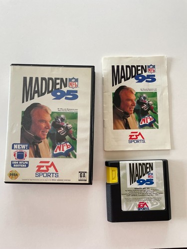 Madden NFL 95 (Sega Genesis) in Case and manual, tested