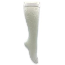 FENDI WOMEN SOCKS WHITE FXZ549-ADNN F0QA0 KNEE-HIGH ONLY SIZE