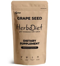 Grape Seed Extract Powder 120:1 High Strength 95% OPC Antioxidant & Resveratrol
