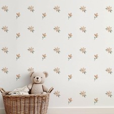 QUCHENG Boho Watercolor Nursery Wall Stickers Kid Room Wall Decals Removable ...