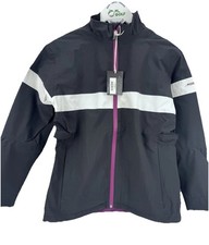 Ladies Benross Pearl Hydro Pro Black Rain Jacket UK Size 10/ Brand New/ 31807