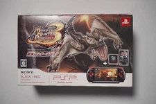 PSP-3000 Monster Hunter Portable 3rd Black/Red boxed Japan PlayStation console