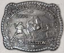 1996 Hesston National Finals Rodeo Adult NFR Commemorative Series Belt Buckle