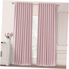 Blackout Curtains 96 Inches Long 2 Panels 52"W x 96"L Pack of 2 Pink