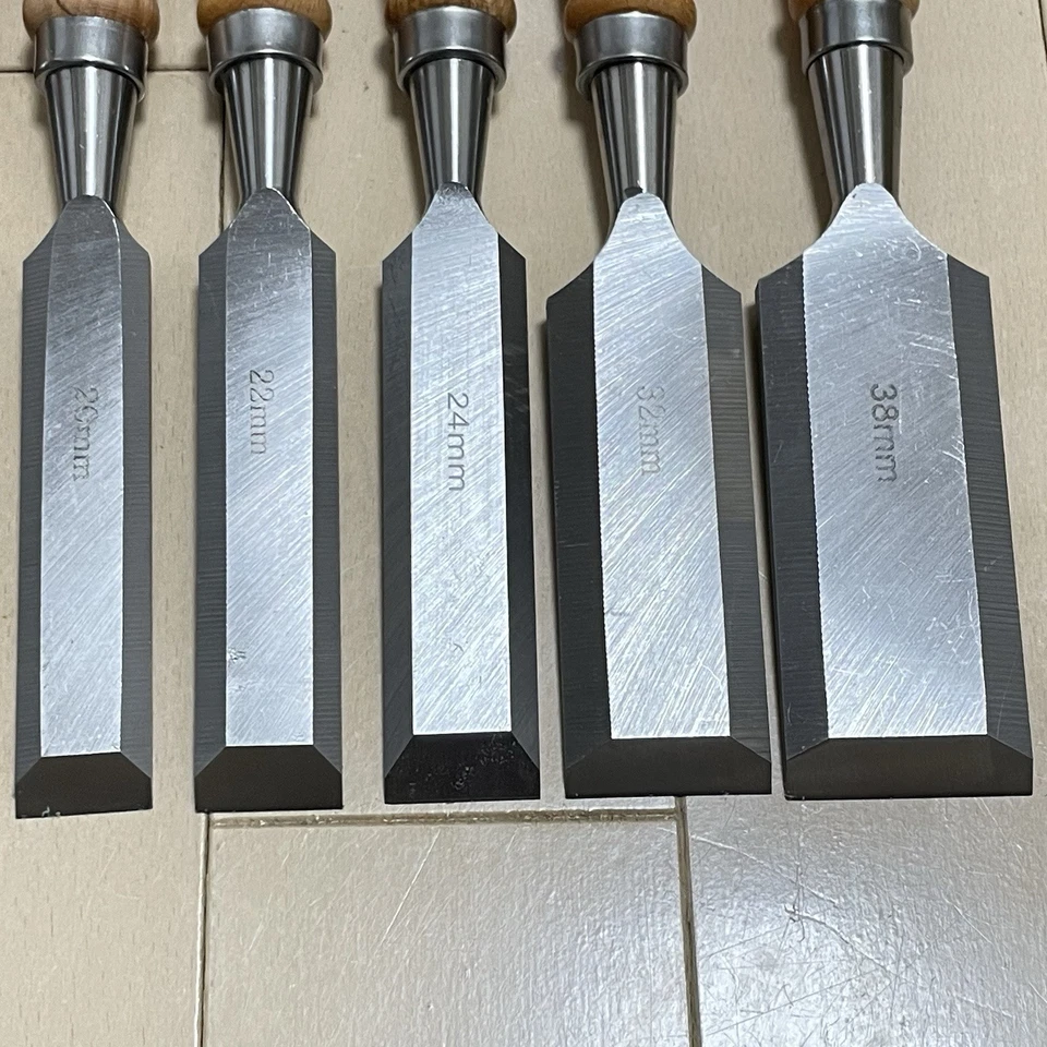 Juego de 12 cinceles japoneses vintage NOMI carpintería japonesa herramientas para carpintería Japón Foto 4 de 4