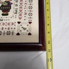 Handmade Framed Cross Stitch Sampler "Gentle Promise" Wood Frame Wall Hanging — photo 9