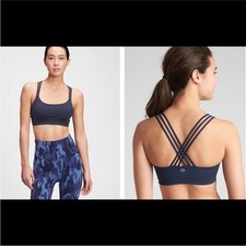 GapFit Eclipse Blue Strappy Sports Bra