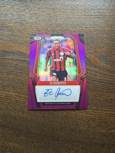 2025-26 Panini Prizm FIFA Ze Roberto Bayer Leverkusen Brazil Auto Purple 5/10 SP