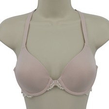 Maidenform 34B 07112 One Fab Fit Everyday Full Coverage Racerback Bra Pink Lace