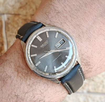 1960's Vintage Seiko Sportsmatic 5 Diashock 6619-9990 Automatic 21 Jewels 38mm